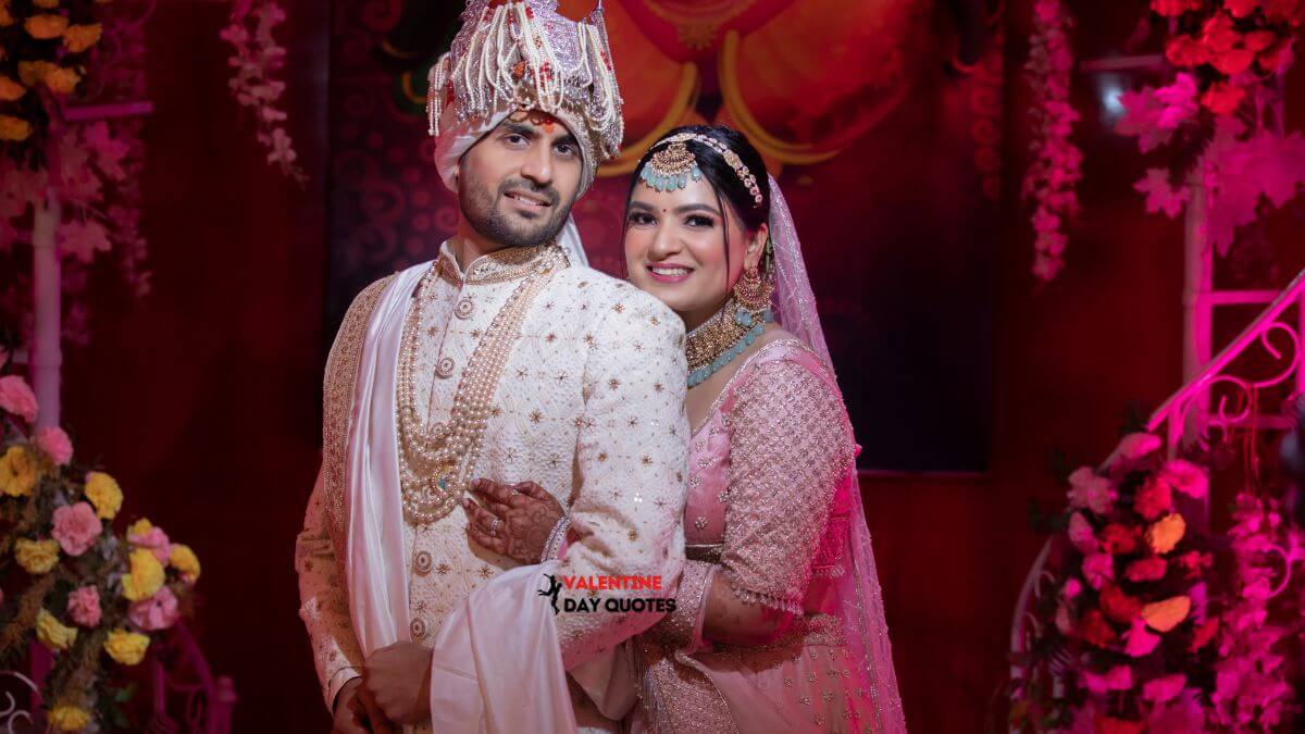 Indian bride and groom