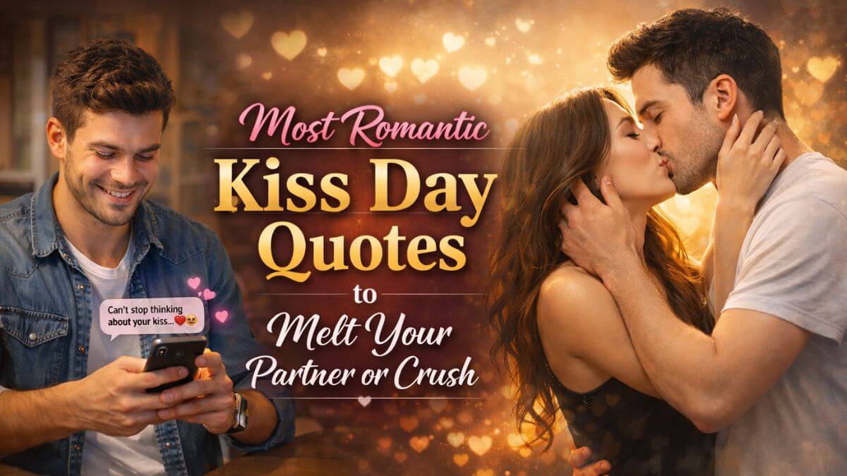 most romantic kiss day quotes to melt your partner or crush